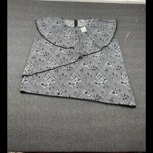 Cato Ruffle Design Black and White Sleeveless Sz 22/24W‎